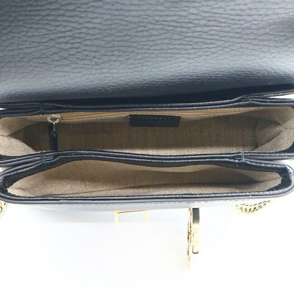 Gucci Interlocking G Chain Shoulder Bag Black - Picture 11 of 12